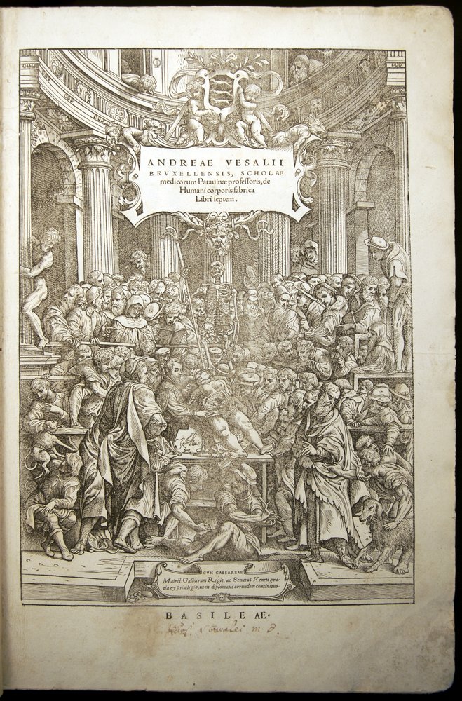Andreae Vesalius, De Humani corporis fabrica (Basel, 1543)